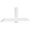 Ekena Millwork Eugene Architectural Grade PVC Gable Bracket, 96"W x 32"H x 6"D x 6"F, 8/12 Pitch GBP096X32X0606EUG00 - alternate 1